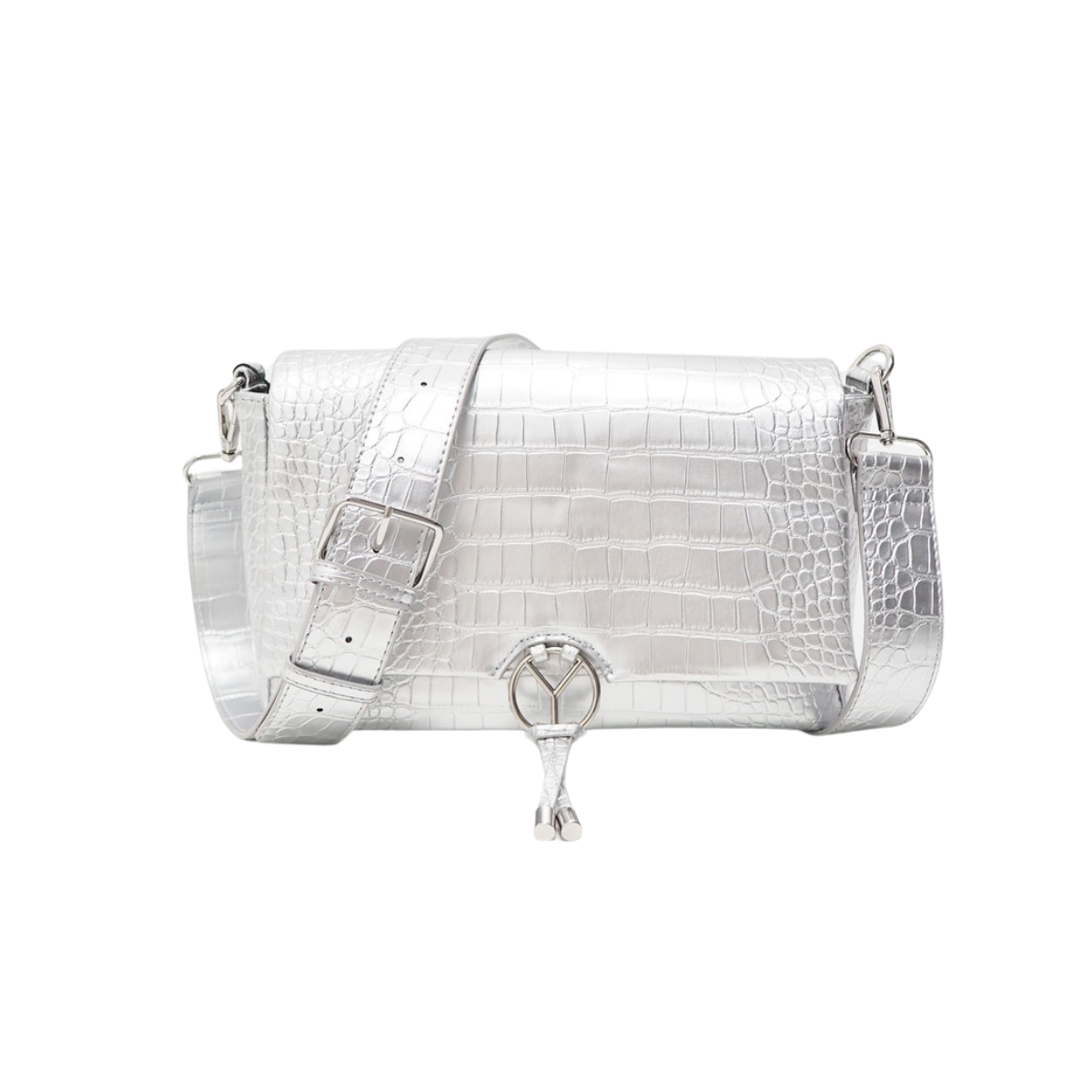 Yambo Cartera Croco Silver – Yambo Bags