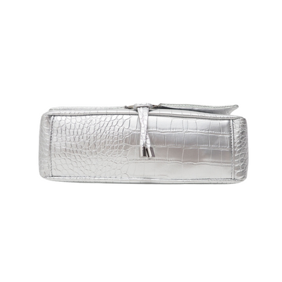 Yambo Cartera Croco Silver