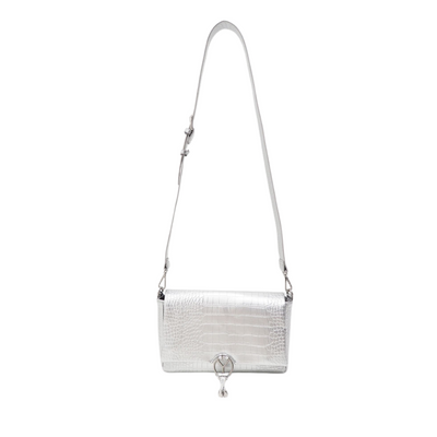 Yambo Cartera Croco Silver